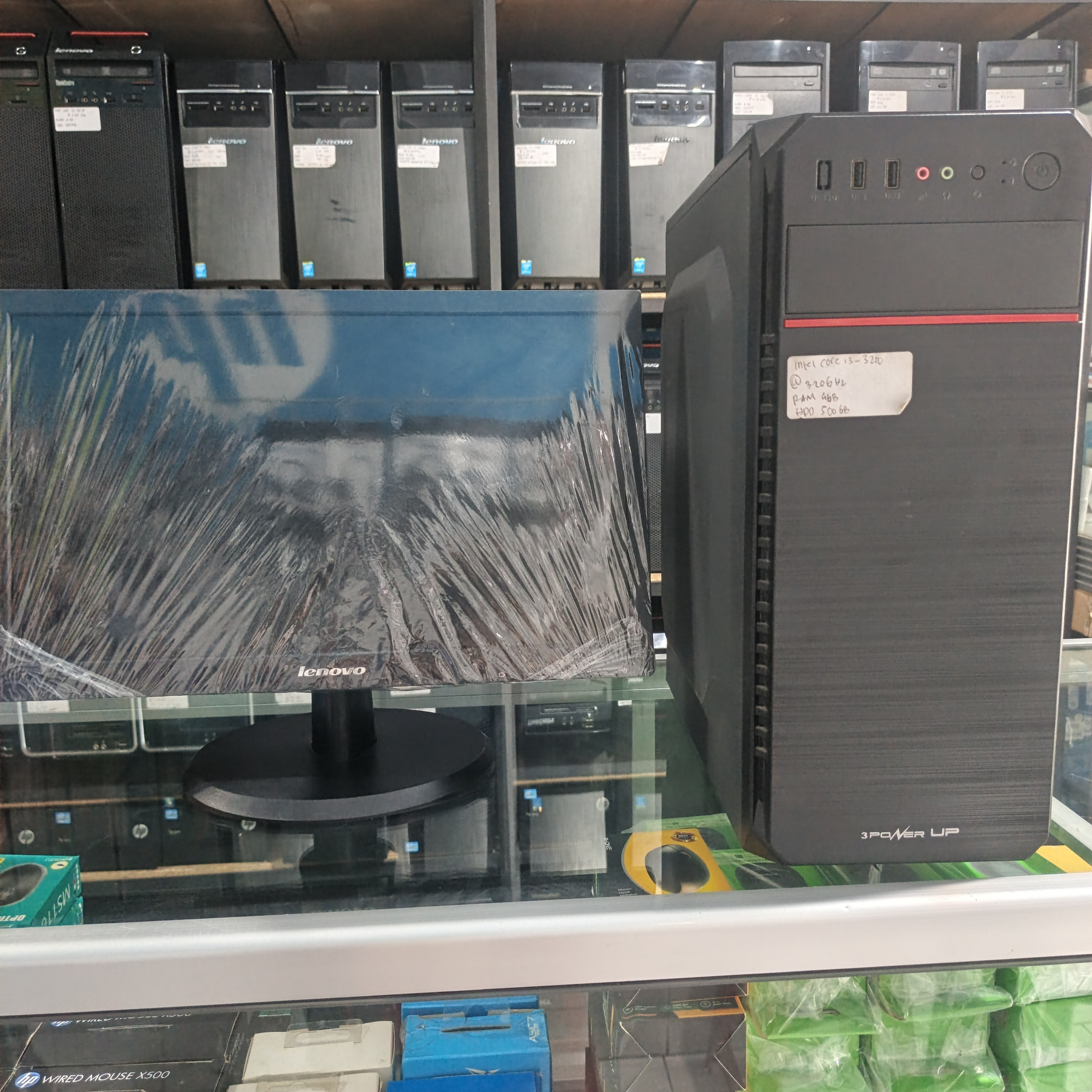 Pc RAKITAN Intel Core i3 gen 3 4/500 monitor 19inc