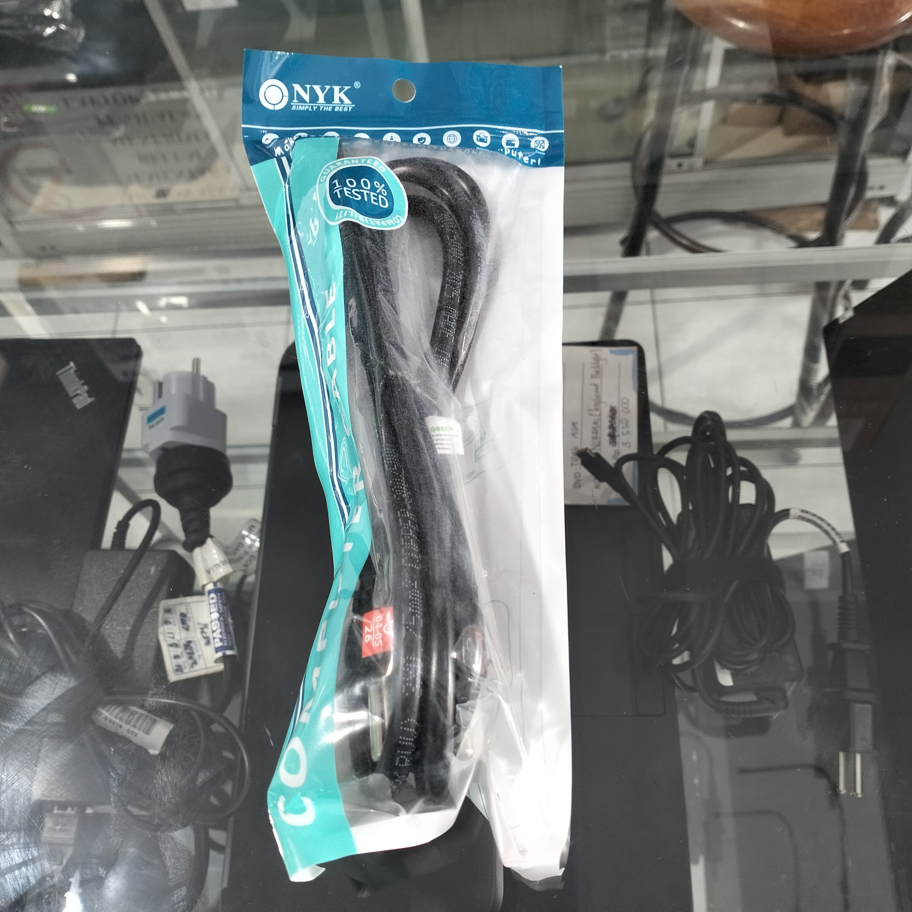 Kabel Power Adaptor Trihole NYK ( kabel Laptop )