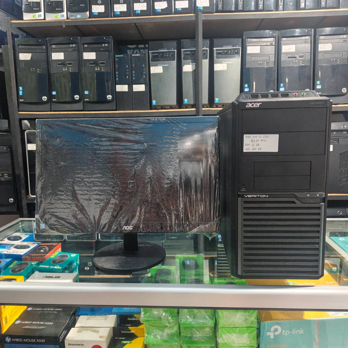 PC ACER Intel Core i3 gen 2 4/500 Monitor 19inc